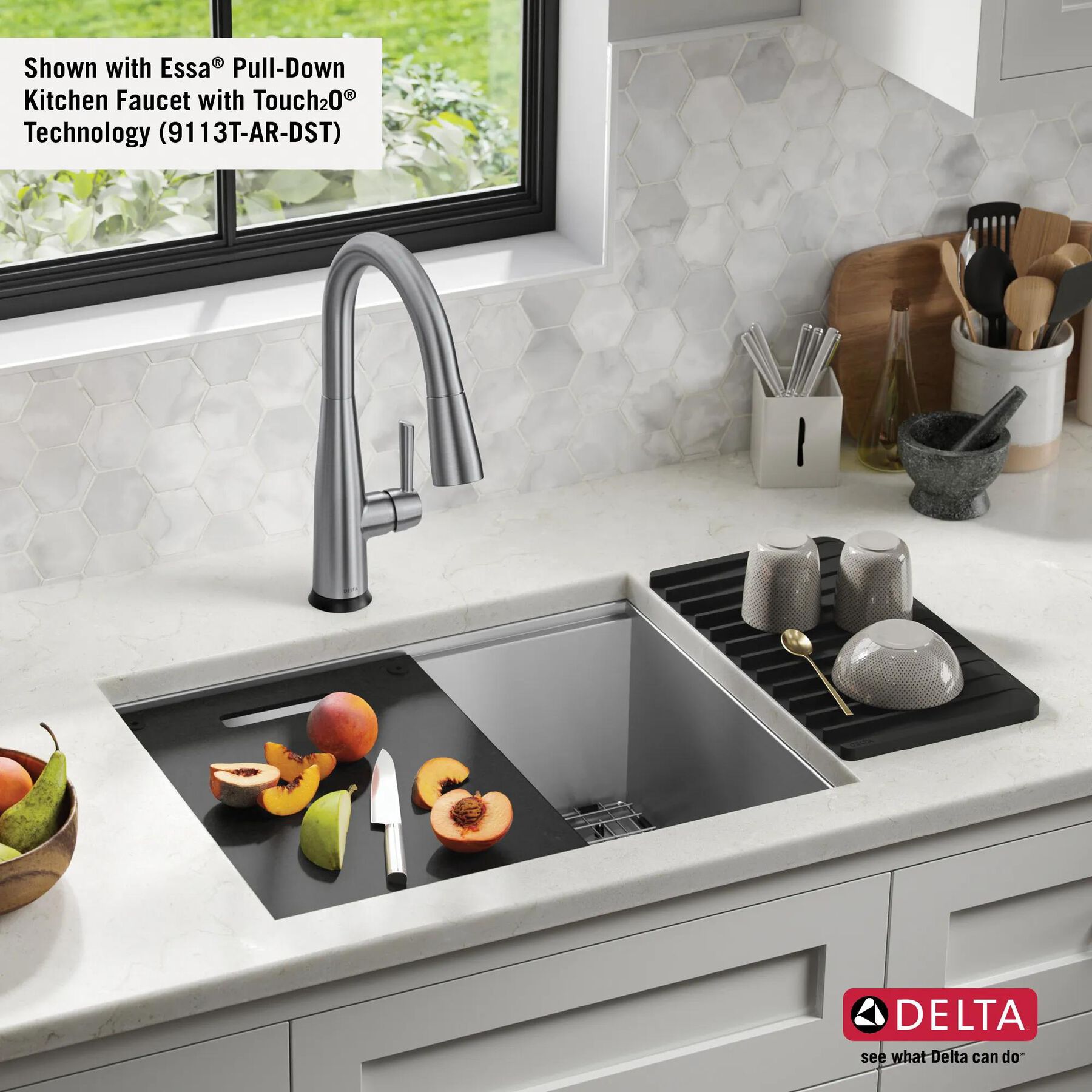 23&rdquo; Workstation Undermount&nbsp;Single Bowl&nbsp;16 Gauge Stainless Steel&nbsp;Kitchen Sink&nbsp;with&nbsp;WorkFlow&trade; Ledge and Accessories